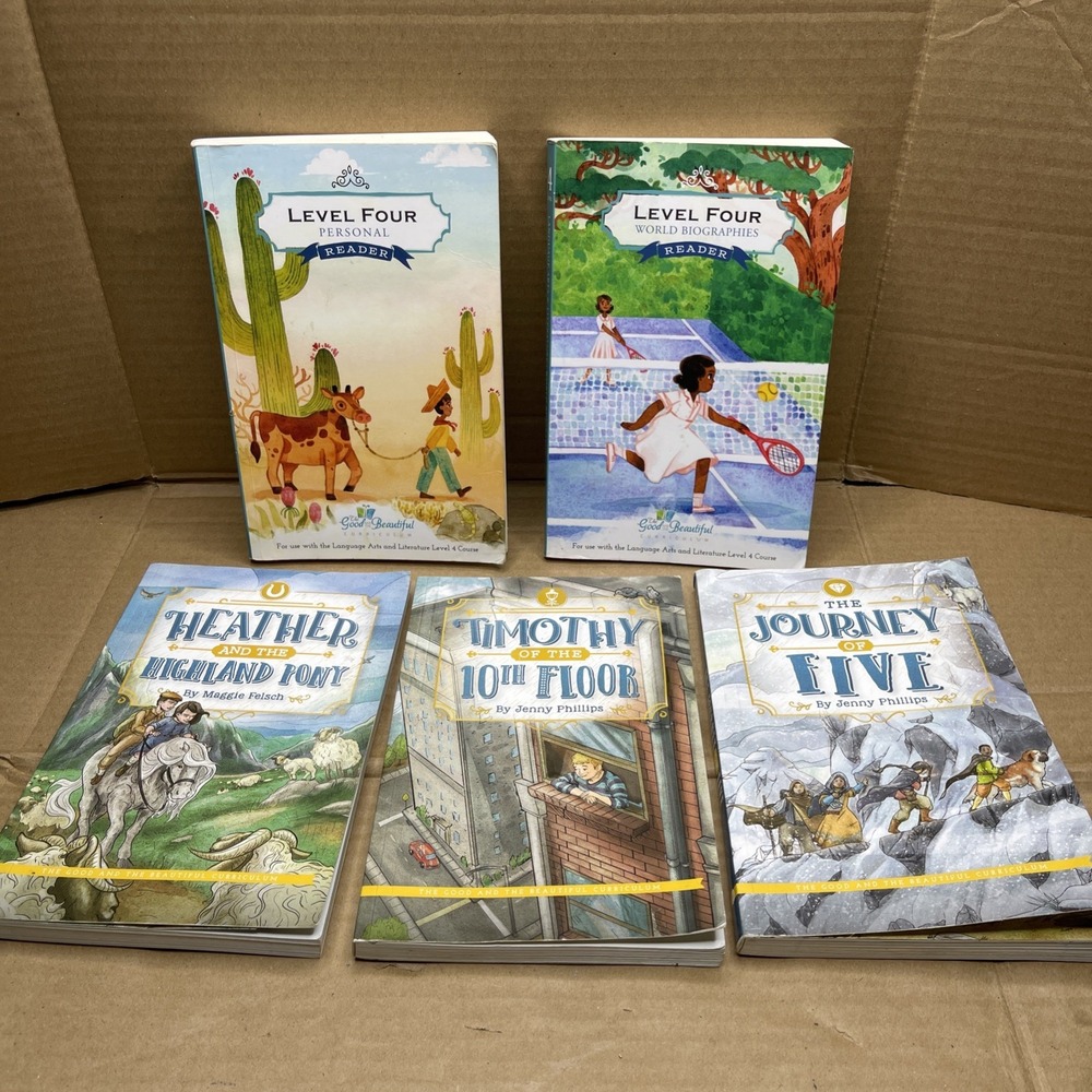 The Good and the Beautiful Language Arts Readers Level 3 & 4 Homeschool Lot 5